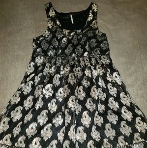 Free people size 4 black and sequin dress